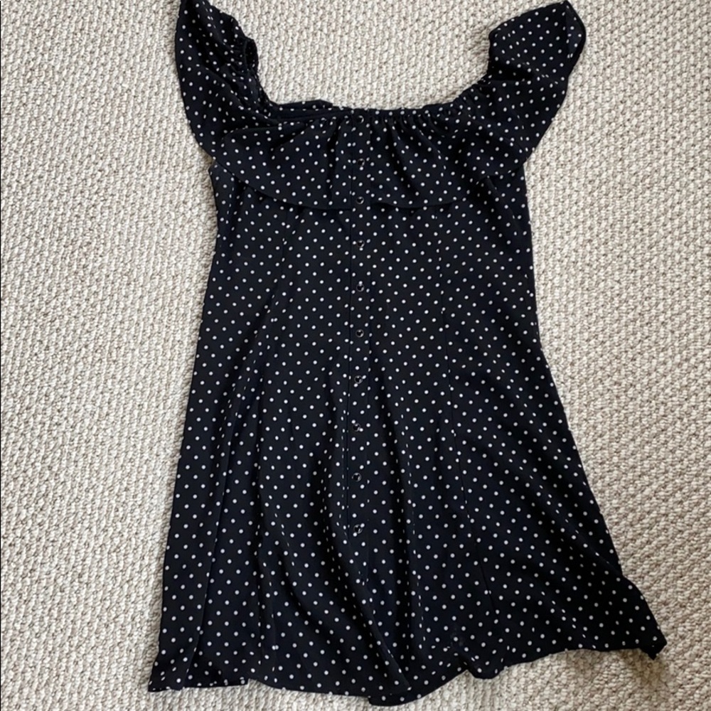 Cute Polka Dot off the shoulder dress